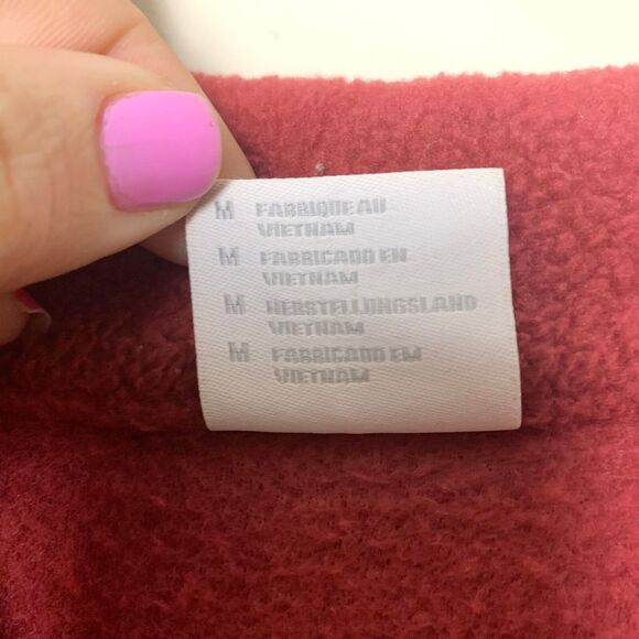 Columbia dark red Benton Springs Full Zip Fleece Jacket Cranberry Women's Medium - Picture 5 of 9